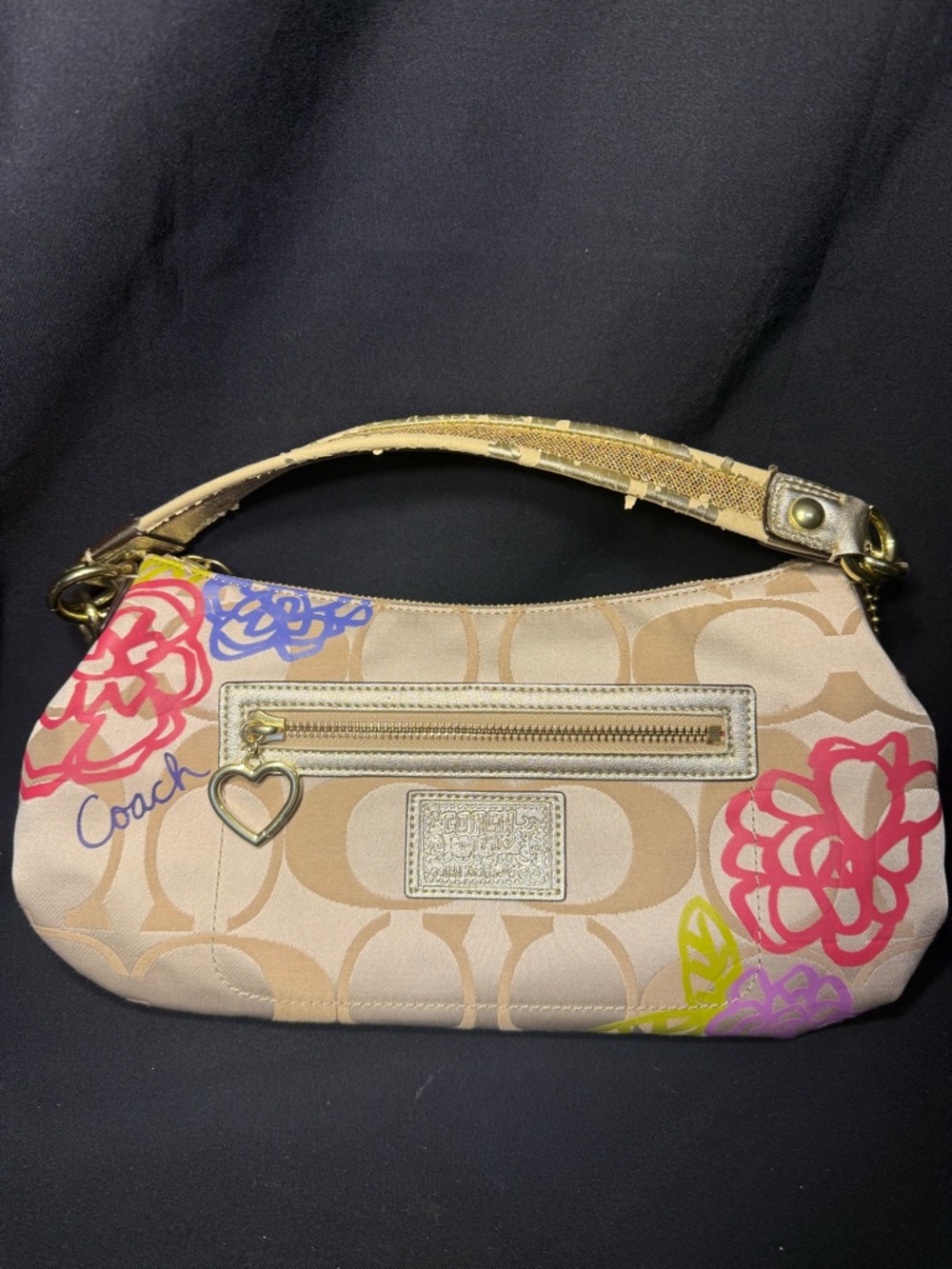 Coach Poppy Daisy Hobo Shoulder Bag Y2K Vintage